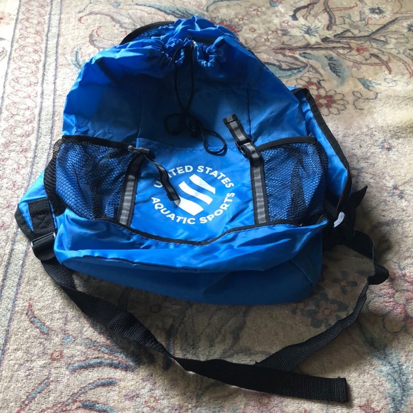 USAS United States Aquatic Sports nylon backpack knapsack book bag - Picture 16 of 16